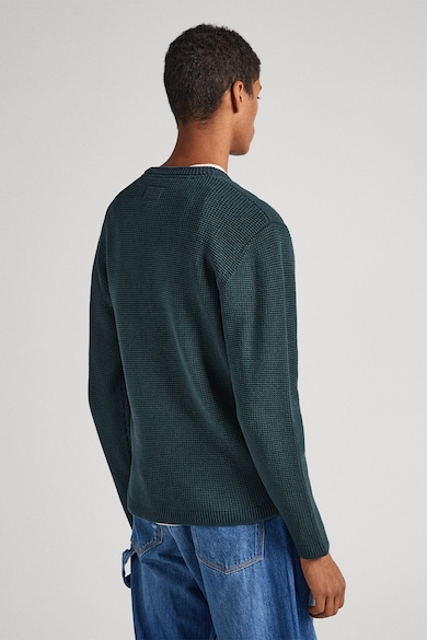 Pepe Jeans London Памучен пуловер с овално деколте Мъже