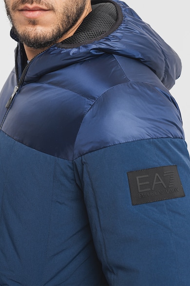EA7 Pihével bélelt kapucnis télikabát férfi