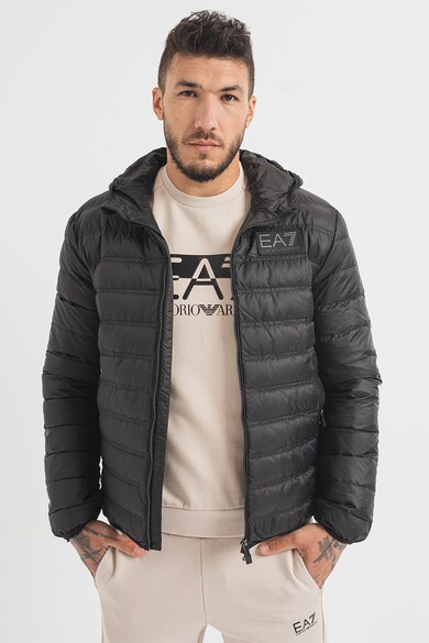 EA7 Pihével bélelt télikabát kapucnival férfi