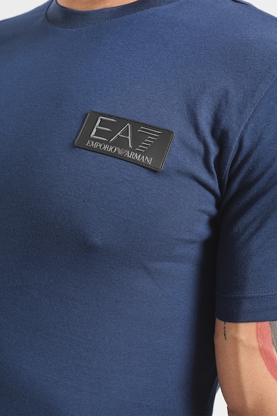 EA7 Pamutpóló logós foltrátéttel férfi