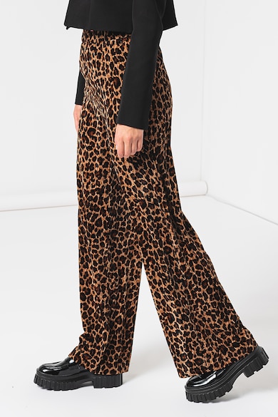 Max&Co Pantaloni cu croiala ampla si animal print Accetto Femei