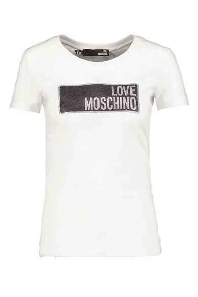 Love Moschino Logómintás pamuttartalmú póló női