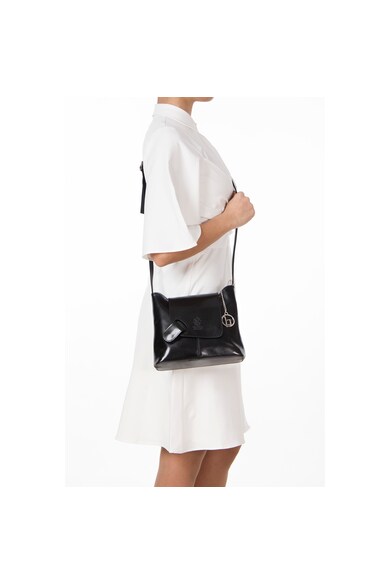 Lia Biassoni Дамска чанта  Естествена кожа, Черна, WB17012 BLACK (10) Жени