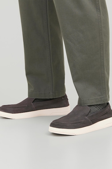 Jack & Jones Pantofi loafer din piele intoarsa cu talpa contrastanta Barbati