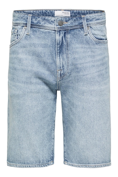 Selected Homme Bermude de denim cu talie medie Barbati