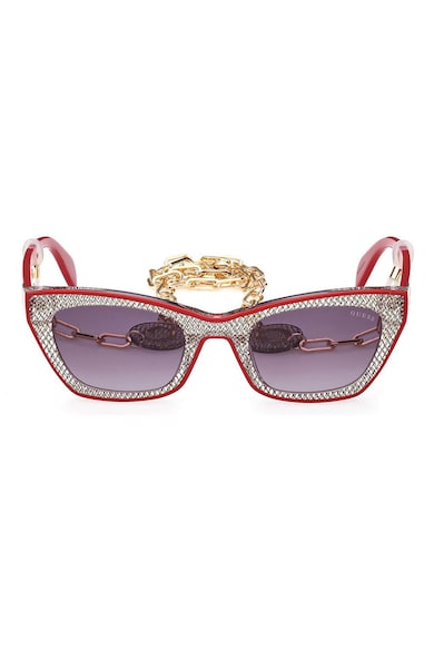 GUESS Слънчеви очила Cat-Eye с верижка Жени