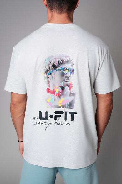 uFIT Тениска от памук с шарка Мъже