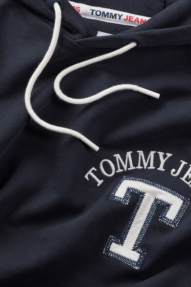 Tommy Jeans Bő fazonúkapucnis pulóver hímzett logóval férfi