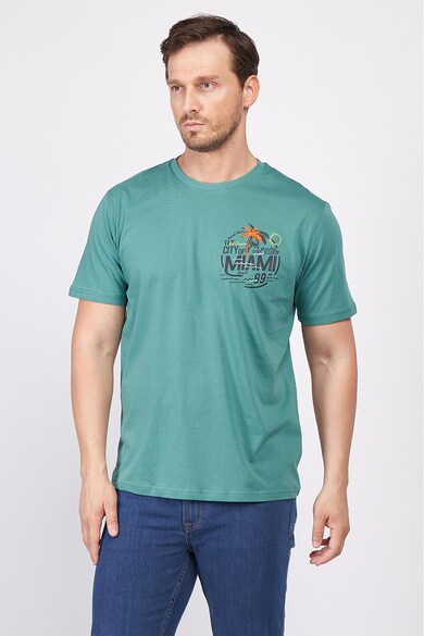 KVL by KENVELO Тениска с овално деколте и щампа Мъже