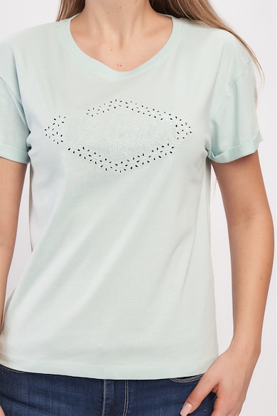 Lee Cooper Памучна тениска с бродирано лого Жени