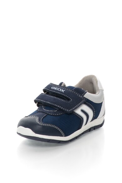 Geox Pantofi sport bleumarin cu alb cu insertii de plasa Shaax Baieti