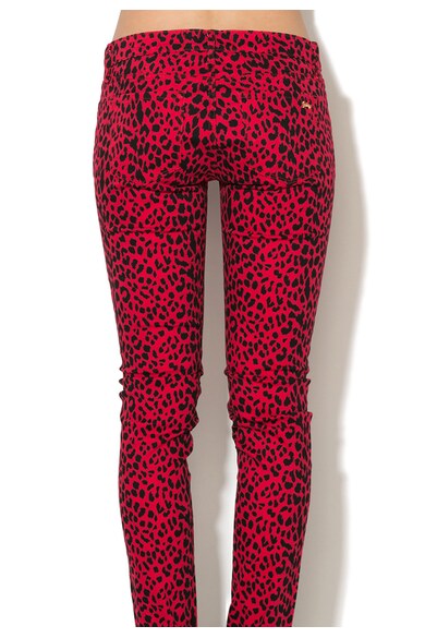 Juicy Couture Pantaloni rosu cu negru si animal print Femei