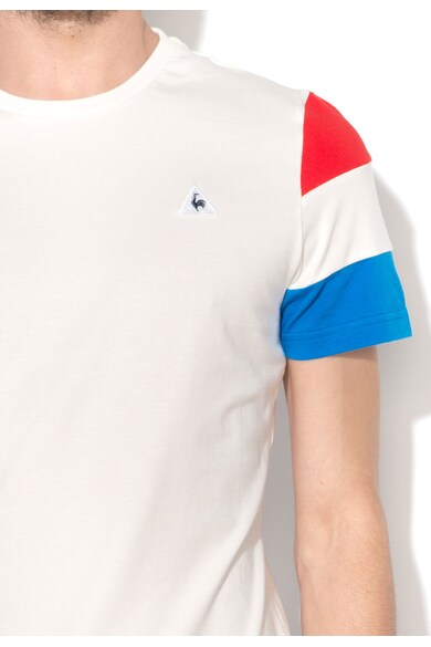 Le Coq Sportif Tricou alb cu albastru Barbati