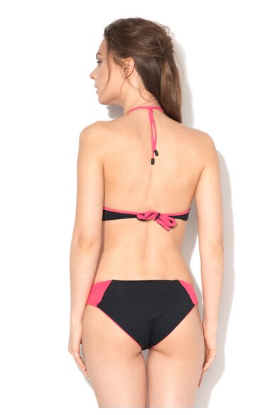 Diesel Sutien bandeau de baie negru cu fucsia Doly Femei