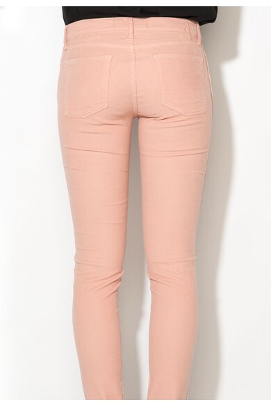 Juicy Couture Pantaloni skinny roz piersica din material reiat Femei