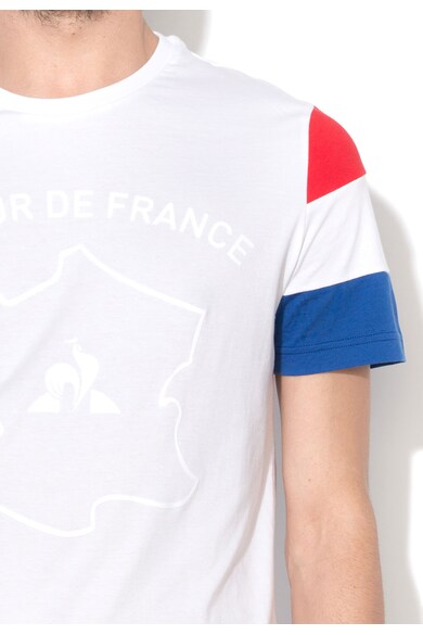 Le Coq Sportif Бяла тениска с текстова щампа Мъже