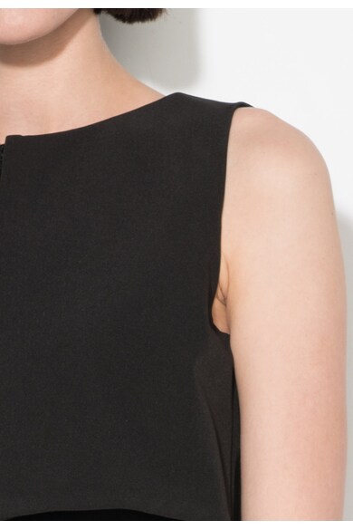 Zee Lane Collection Черна разкроена рокля със застъпен детайл Жени
