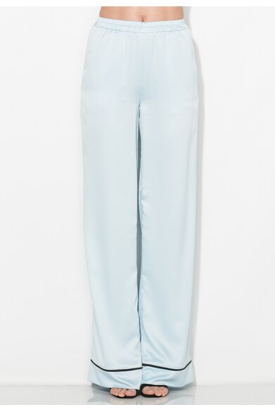 Zee Lane Collection Pantaloni albastru pal vaporosi cu croiala ampla Femei