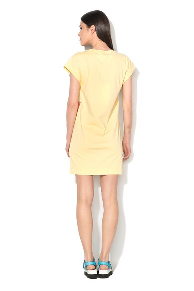 Love Moschino Tricou lung galben pal cu imprimeu Femei