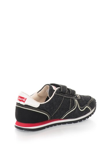 Levi's Pantofi sport negru melange cu banda velcro Standford Baieti