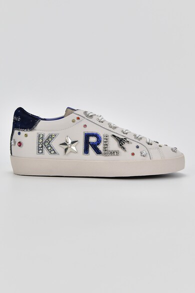 Karl Lagerfeld Кожени спортни обувки Kapri с декоратибни камъни Жени