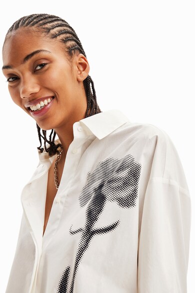 DESIGUAL Флорална риза със свободна кройка Жени