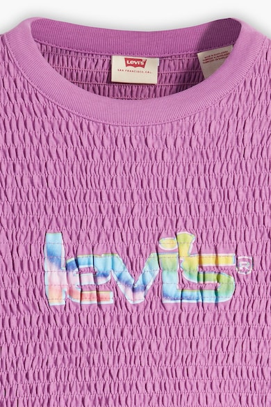 Levi's Къса тениска с рипс и лого Жени