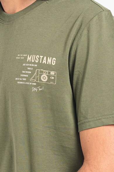 Mustang Памучна тениска Alex с лого Мъже