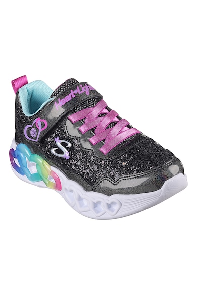 Skechers Infinite Heart Light tépőzáras sneaker LED világítással Lány