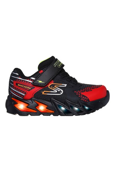Skechers Pantofi sport cu inchidere velcro S Lights Flex-Glow Bolt Baieti
