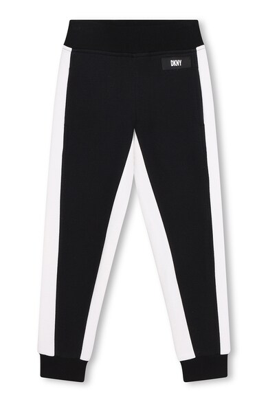 DKNY Pantaloni sport cu benzi laterale contrastante Baieti
