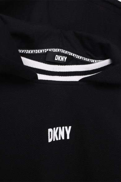 DKNY Kapucnis pulóver kontrasztos részletekkel Fiú