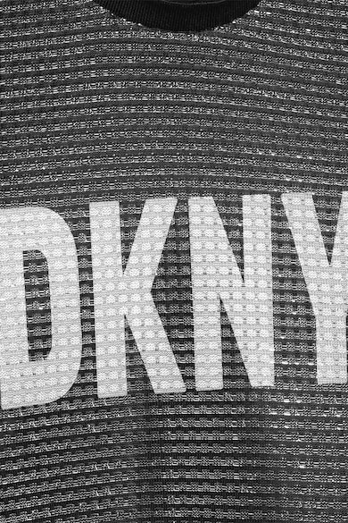 DKNY Rochie cu logo si strat exterior de plasa Fete
