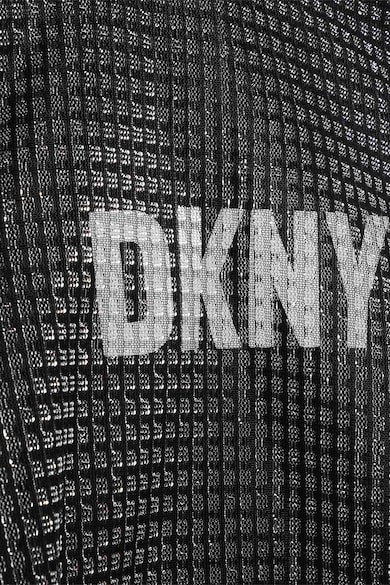 DKNY Tricou cu logo si strat exterior de plasa Fete