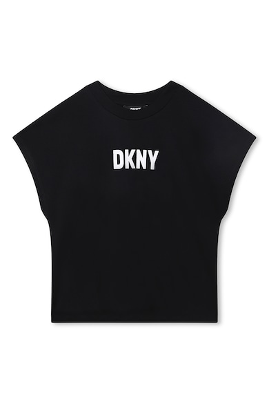 DKNY Logómintás póló hálós réteggel Lány