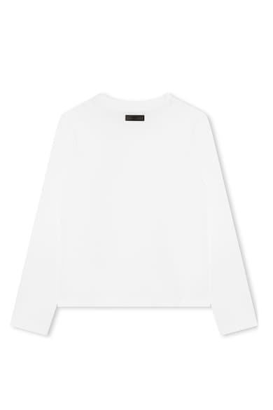 DKNY Bluza de bumbac cu logo Fete