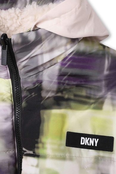 DKNY Двулицево зимно яке с отделяща се качулка Момичета