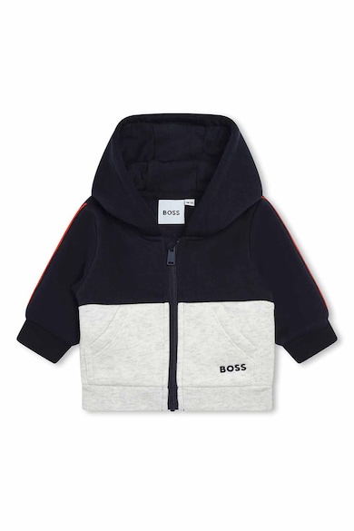 BOSS Kidswear Bluza sport colorblock cu logo Baieti