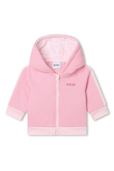 BOSS Kidswear Спортен екип с качулка и принт Момичета