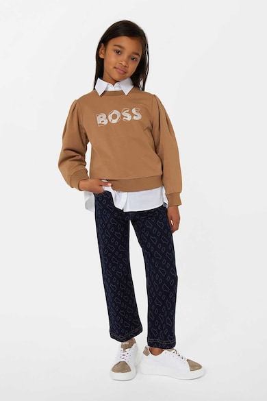 BOSS Kidswear BOSS, Памучна риза с джобове Момичета