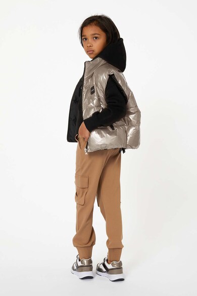 BOSS Kidswear BOSS, Steppelt és bélelt mellény kifordítható dizájnnal Lány