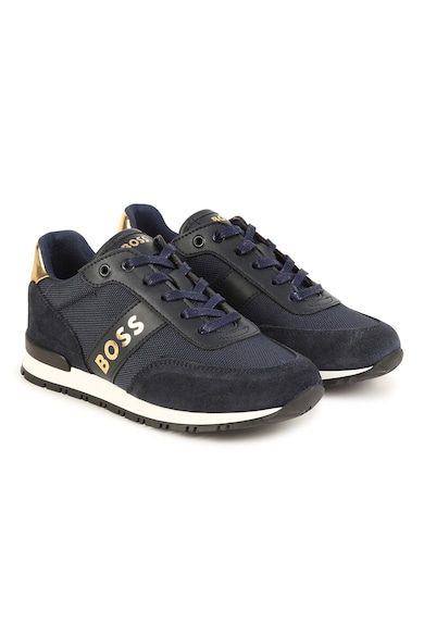 BOSS Kidswear Pantofi sport low-cut cu imprimeu logo Baieti