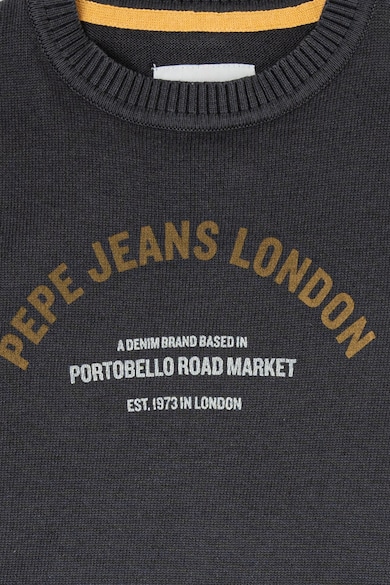 Pepe Jeans London Logós finomkötött pulóver Fiú