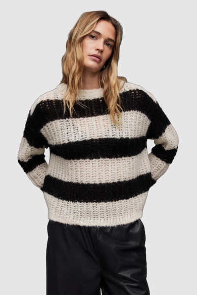 AllSaints Раиран пуловер Britt с вълна Жени