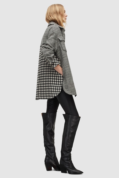 AllSaints Palton cu imprimeu houndstooth Sophie Femei