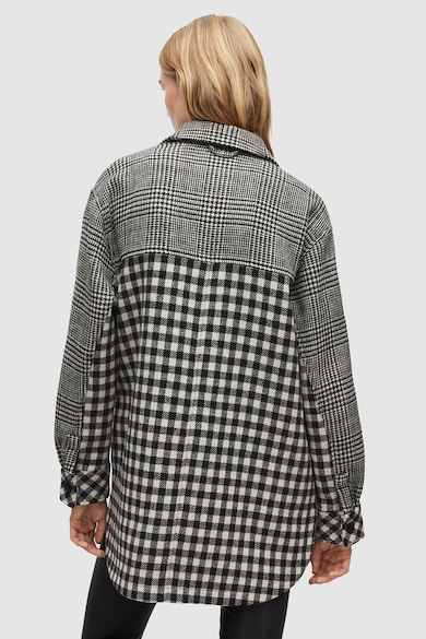 AllSaints Palton cu imprimeu houndstooth Sophie Femei