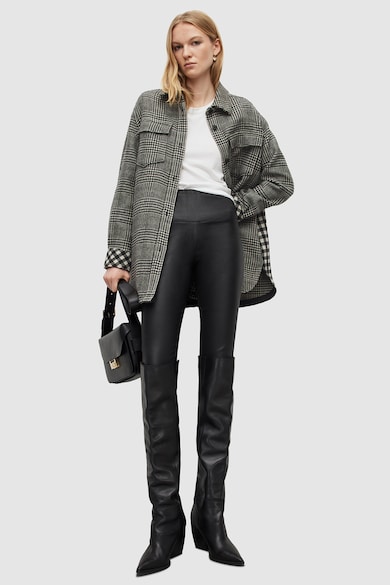 AllSaints Palton cu imprimeu houndstooth Sophie Femei