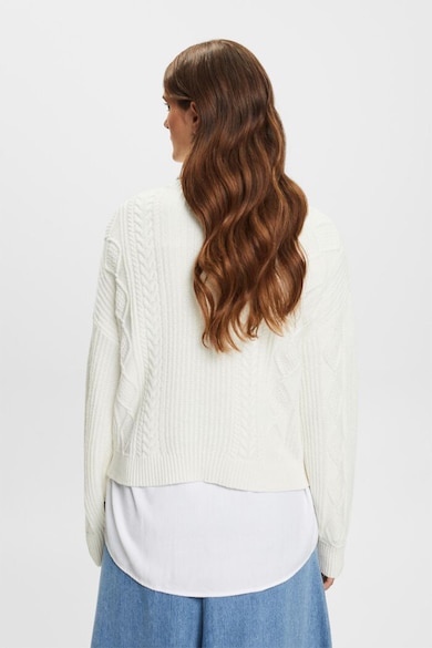 Esprit Csavart kötésmintájú garbónyakú pulóver női