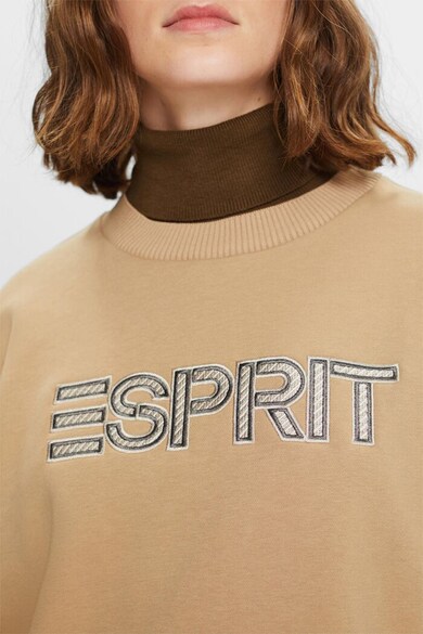 Esprit Bő fazonú pulóver logóhímzéssel női