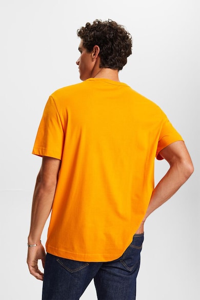 Esprit Kényelmes fazonú póló logóhímzéssel férfi
